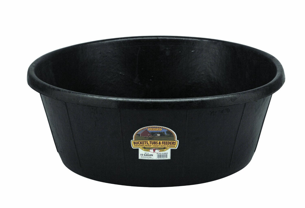 Miller HP-15 All-Purpose Tub, 15 Gal, Corded Rubber