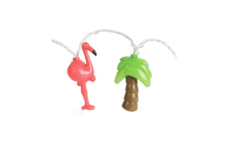 Camco 42662 Flamingos and Palm Tree Party Light, 8'