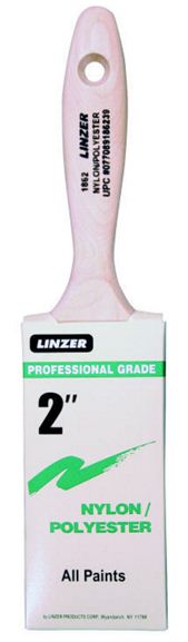 Linzer 1862-2 Nylon Polyester Varnish/Wall Brush, 2"