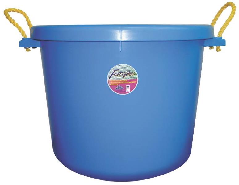 Fortex/Fortiflex MB-70BL Multipurpose Barn Bucket, 70 Qt, Blue