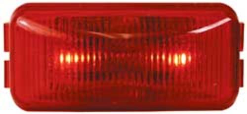 Imperial 81712 3-LED Rectangle Clearance/Marker Lamp, 14 V, Red
