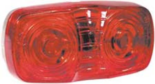 Truck-Lite 81080 2-Bulb Replaceable Clearance/Marker Lamp, Red