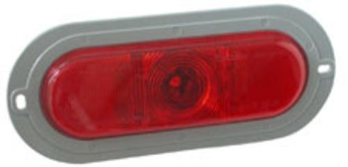 Truck-Lite 81105 1-LED Stop/Turn/Tail Lamp w/Flange, Red