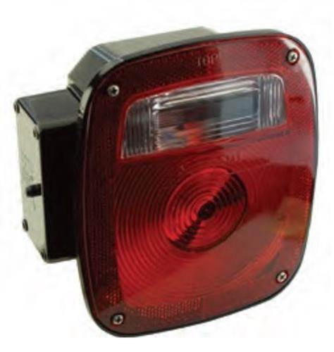 Truck-Lite 81213 Signal-Stat Multi-Function 3-Stud Right Side Lamp, Red