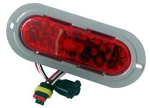 Truck-Lite 81240 LED 60-Series Stop/Turn/Tail Lamp Flange Kit, Red