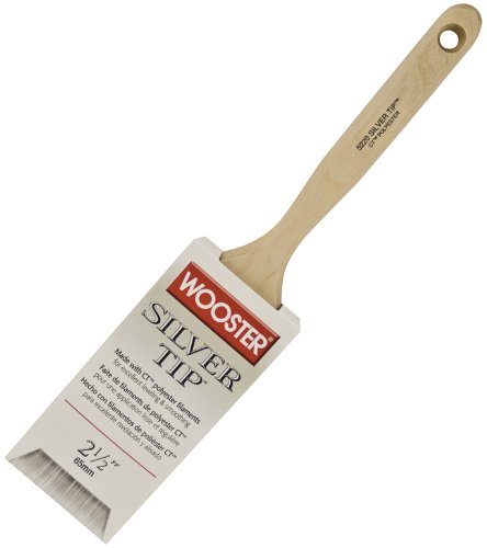 Wooster 5220-2 1/2 Silvertip Flat Sash Paint Brush, 2.5"