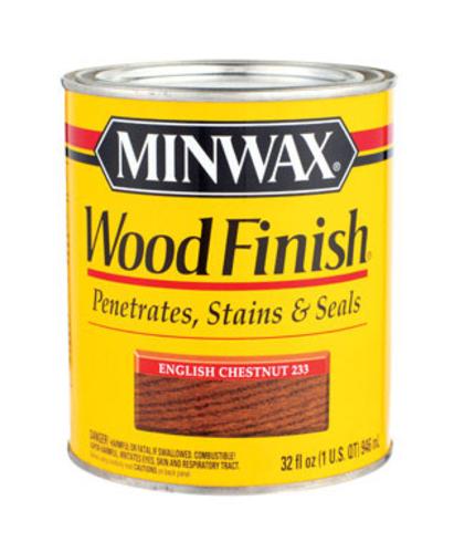 Minwax 70044 Wood Finish Semi-Transparent Penetrating Wood Stain, English Chestnut, 1 Quart