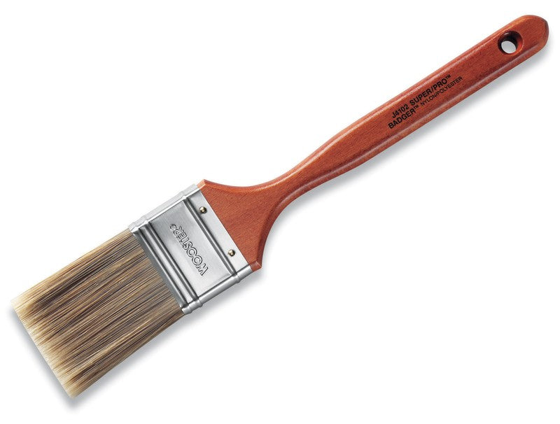 Wooster J4102-2 Super/Pro Badger Flat Sash Paint Brush, 2"