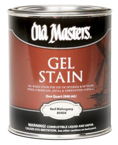Old Masters 80416 Thick 'n Ezy Gel Stain, 1/2 Pt, Red Mahogany