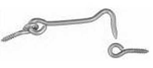 Stanley Hardware 348-409 Hook and Eyes, Stainless Steel, 3"