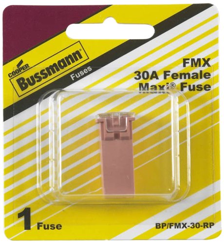 Cooper Bussmann BP/FMX-30-RP FMX Female Maxi Fuse, 30 Amp, Pink