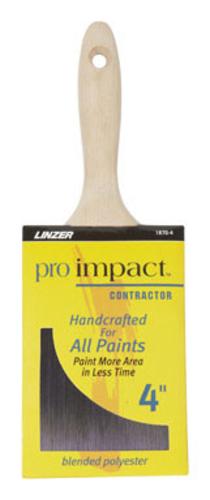 Linzer 1870 PIC 0400 Pro Impact Contractor Paint Brush, 4"