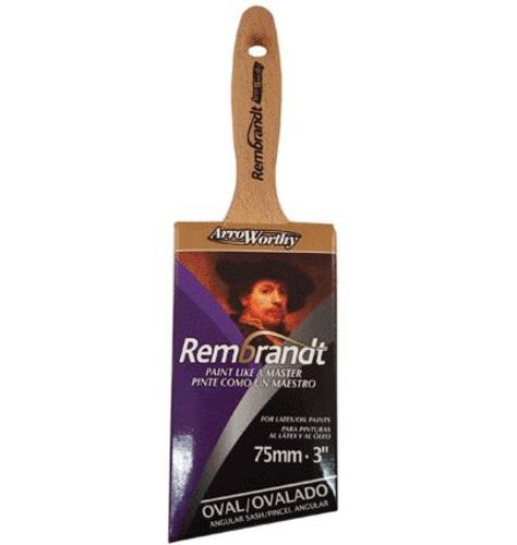 Arroworthy 6426-2-1/2 Rembrandt Beaver-Tail Angle Semi-Oval Brush, Polyester, 2-1/2"