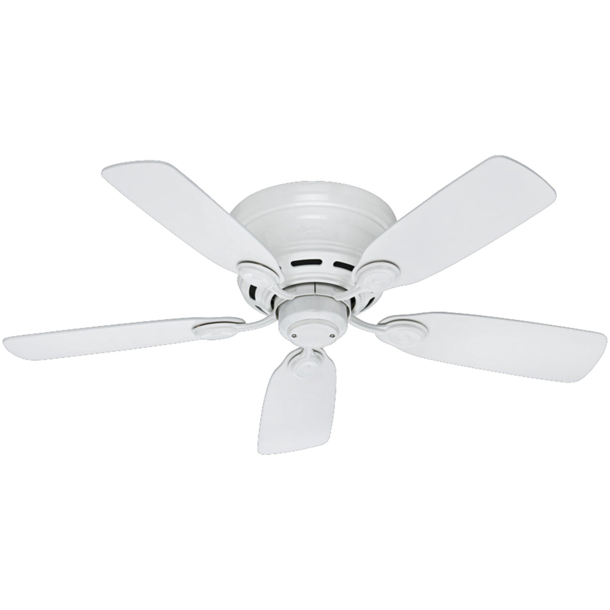 Hunter Fan 51059 Low Profile Indoor Ceiling Fan, White, 42 inch