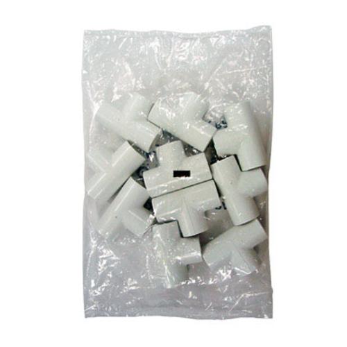 Mueller 401-005P10 PVC Tee 1/2", White Pk/10