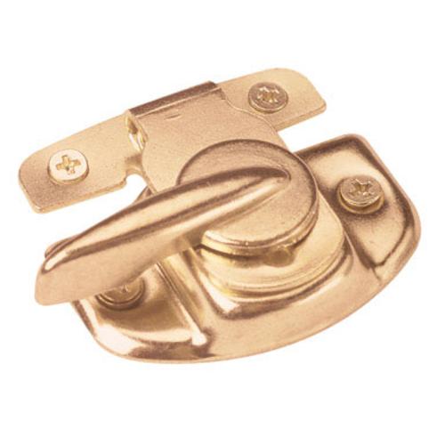 Prime Line 17573 Universal Design Sash Lock, Brass Finish