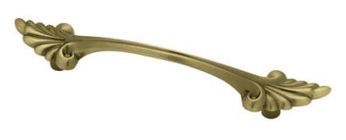 Liberty Hardware P73000L-AB-U Traditional Bow Cabinet Pull 3", Antique Brass
