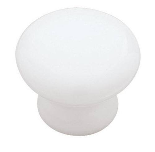 Liberty Hardware P95702L-W-U Round Ceramic Cabinet Knob, White