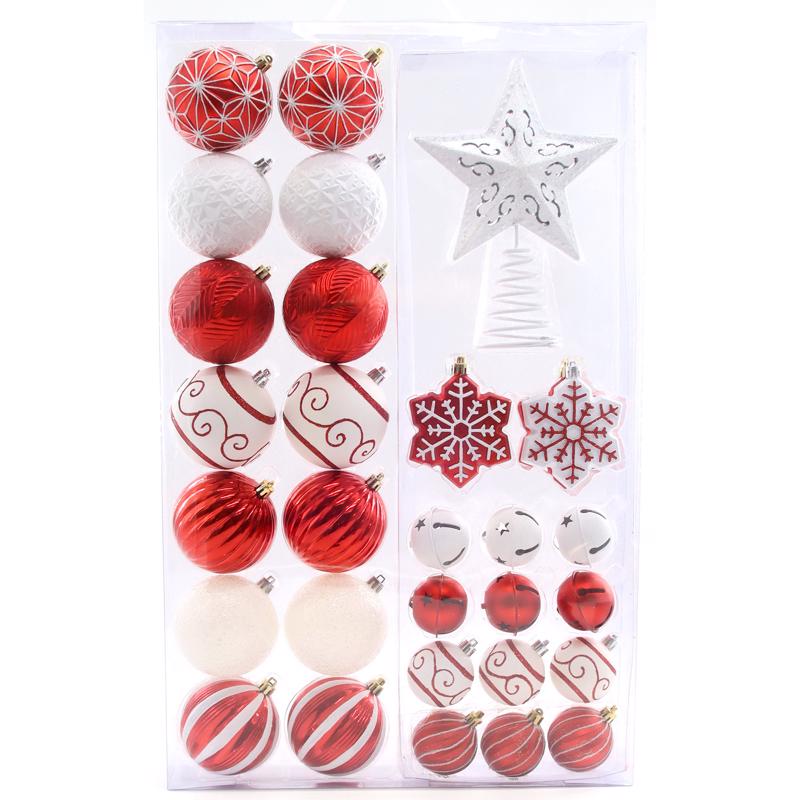Celebrations C-23159 A Candy Cane Lane Christmas Ornaments, Red/White