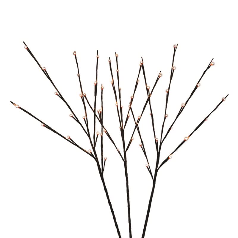 Celebrations BOTWIG50WWA LED Christmas Lighted Brown Twigs, 32 Inch