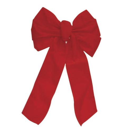 Holiday Trims 7369 Deluxe Velvet Holiday Bow, Red, 7 Loop