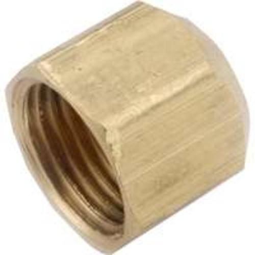 Anderson Metal 754040-04 Brass Flare Fitting Cap 1/4"