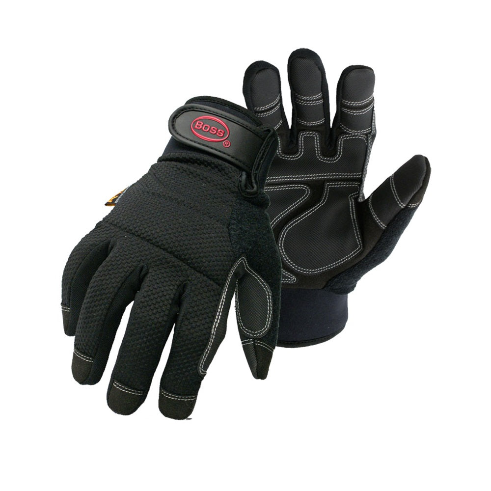 Boss 5203L Lined Padded Knuckle Utility Glove, Large