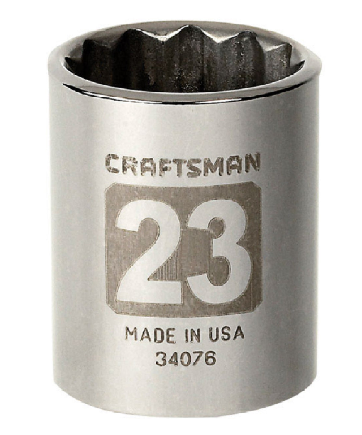 Craftsman CMMT44240 Shallow Socket, 1/2 Inch Drive
