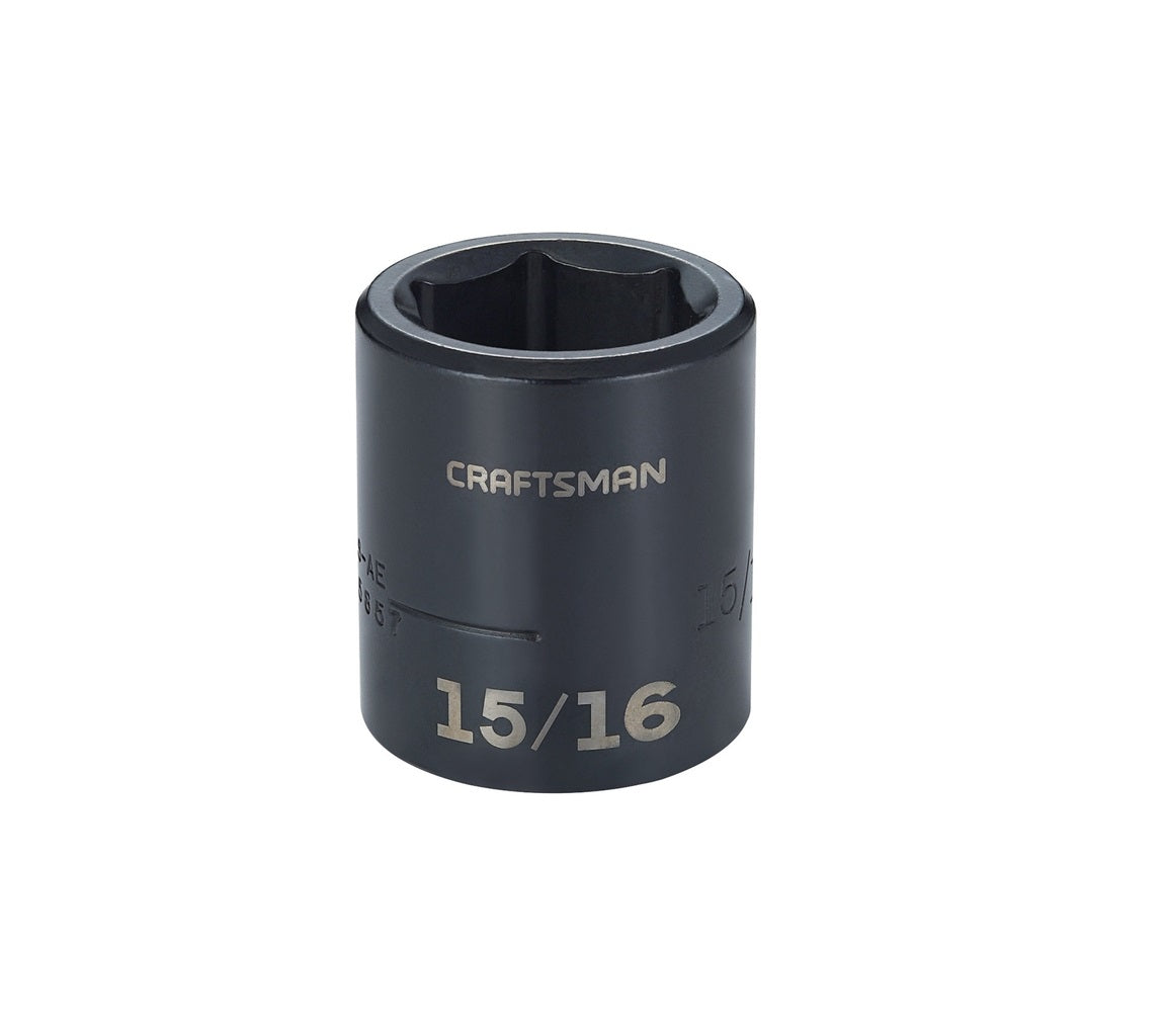 Craftsman CMMT15857 6 Point Shallow Shallow Socket, 1/2 inch
