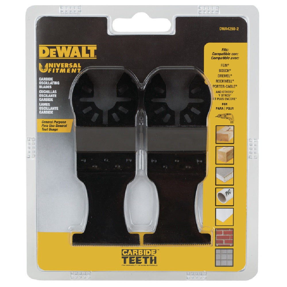 DeWalt DWA4250-2 General Purpose Oscillating Blade, Carbide