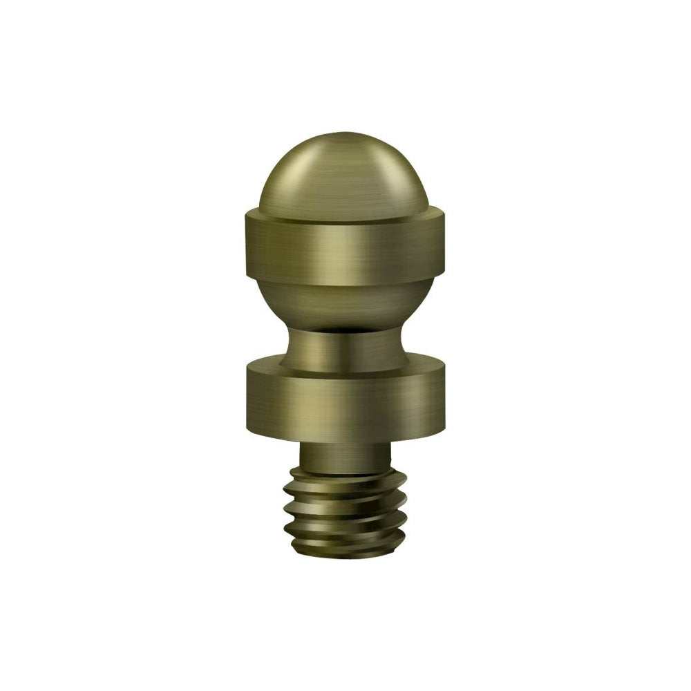 Deltana CHAT5 Cabinet Finial Acorn Tip, Antique Brass