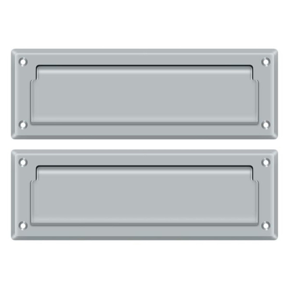 Deltana MS627U26D Mail Slot With Back Plate, Satin Chrome