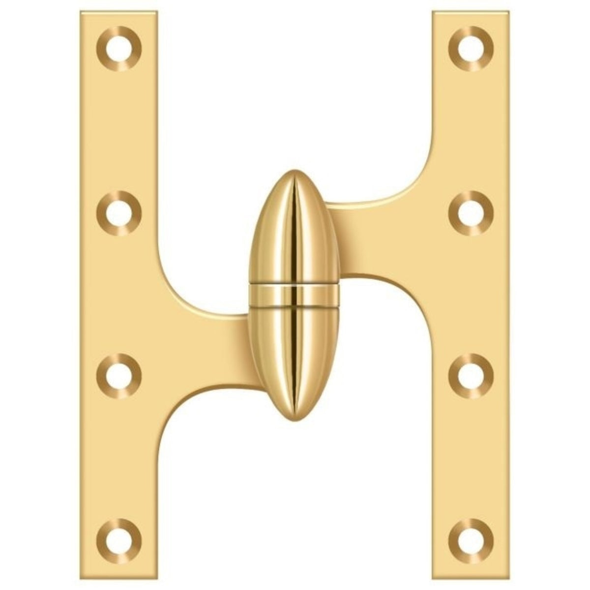 Deltana OK6045BCR003-L Door Hinge, Lifetime Brass, 6" x 4-1/2"