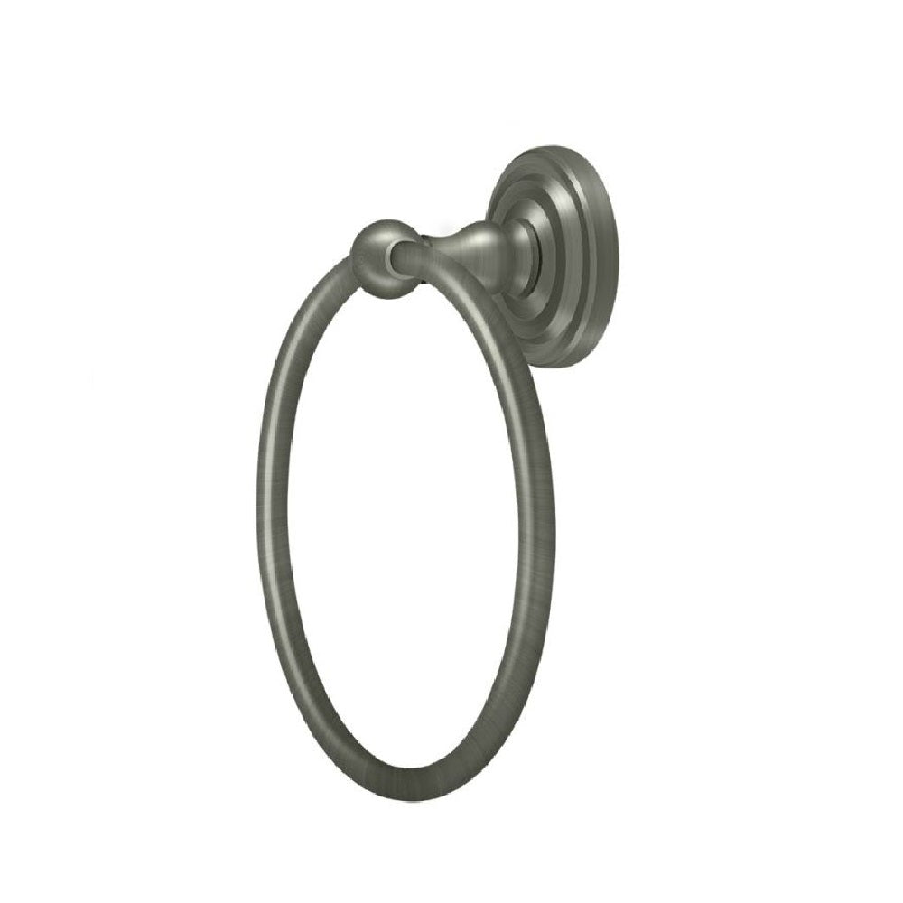 Deltana R2008-U15A R-Series Towel Ring, 6-1/2", Antique Nickel