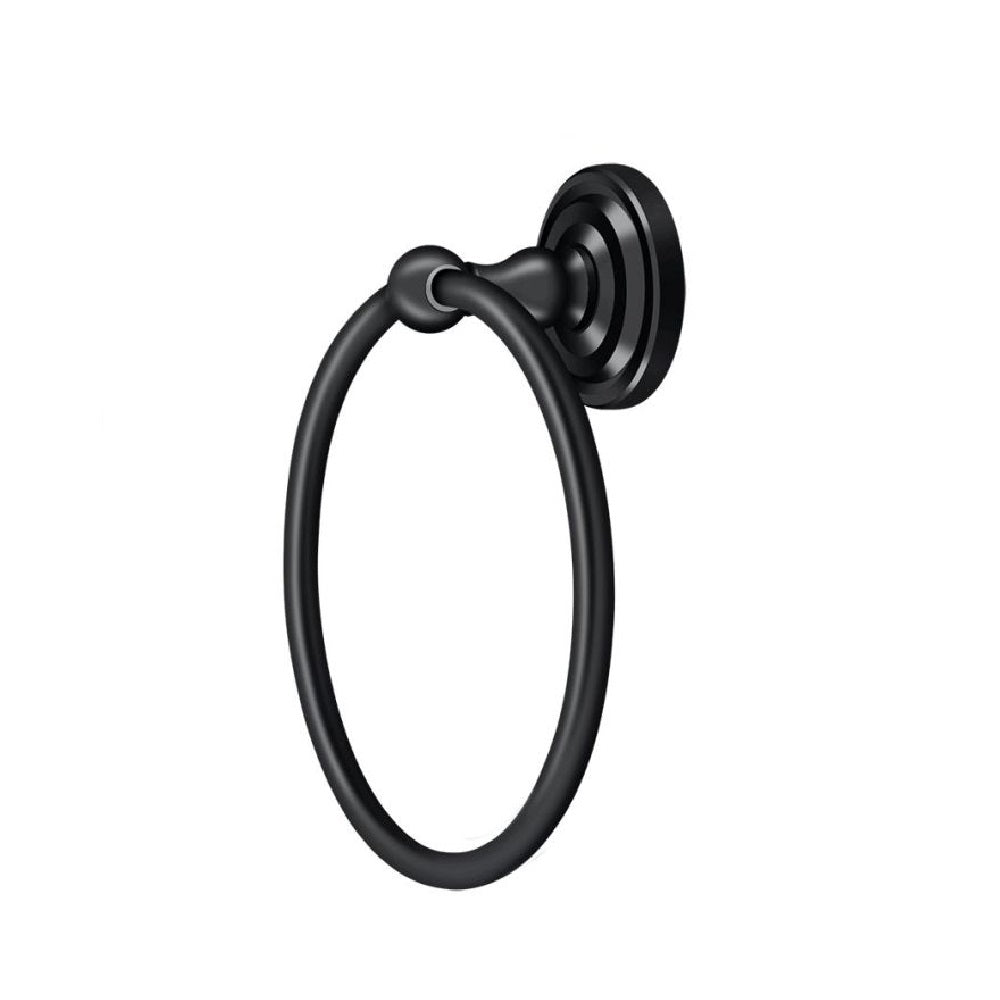 Deltana R2008-U19 R-Series Towel Ring, 6-1/2", Black