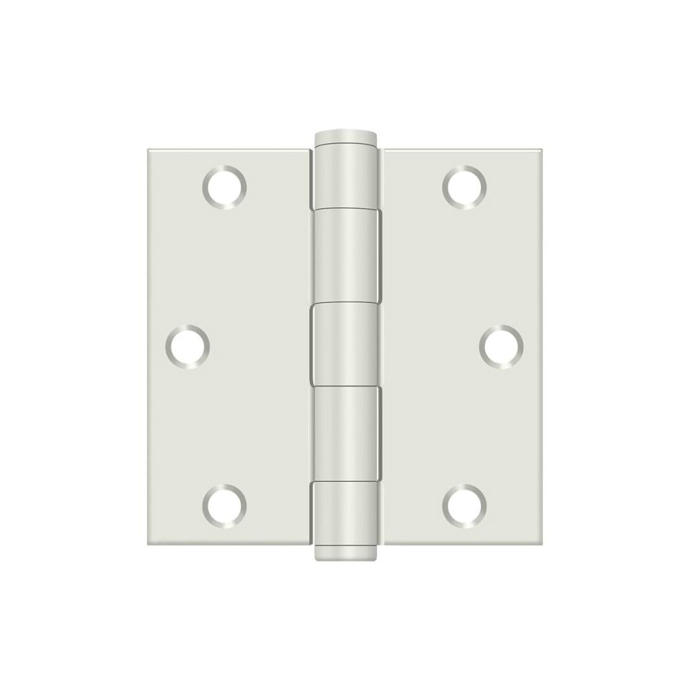 Deltana S35HDUSPW Square Door Hinge, Prime Coat White, 3-1/2" x 3-1/2"
