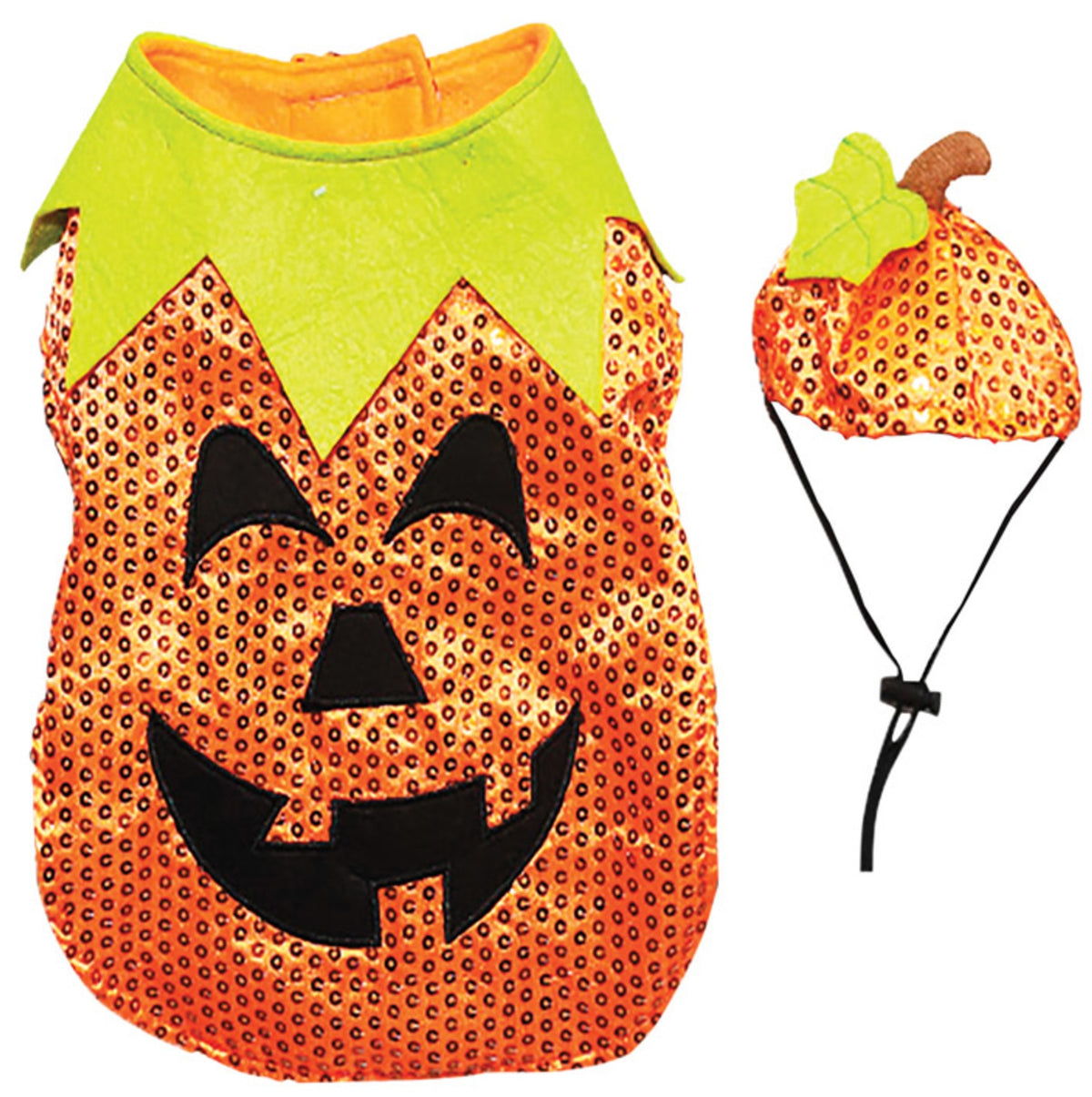 Dyno 3004234-1M Sequin Pumpkin Halloween Pet Costume