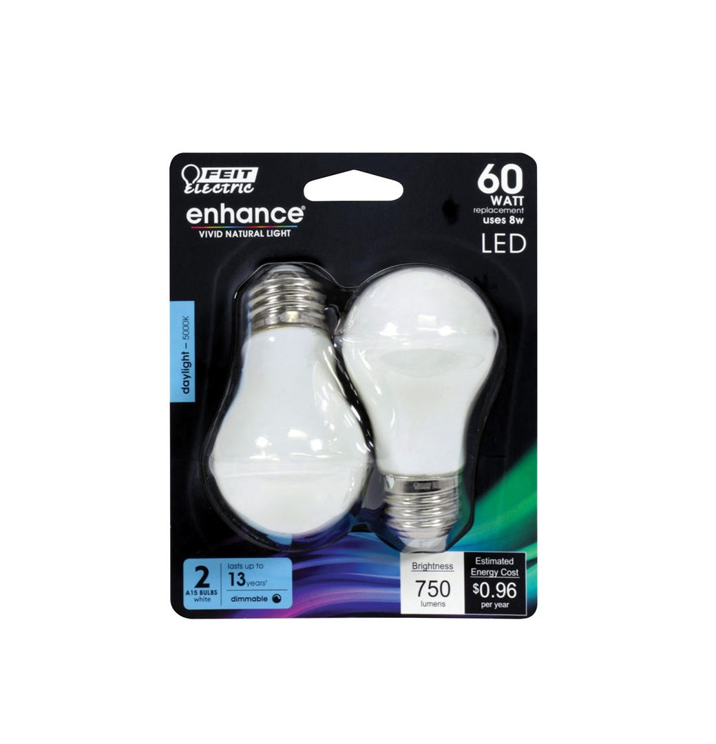 Feit Electric BPA1560W950CFL2 Enhance A15 Filament LED Bulb, 8 W