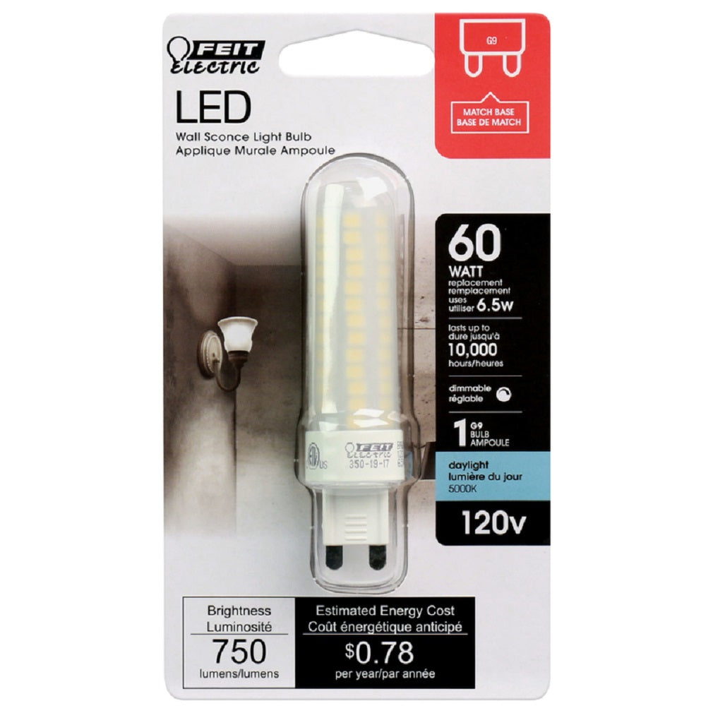 Feit Electric BP60G9/850/LED Specialty LED Bulb, Daylight
