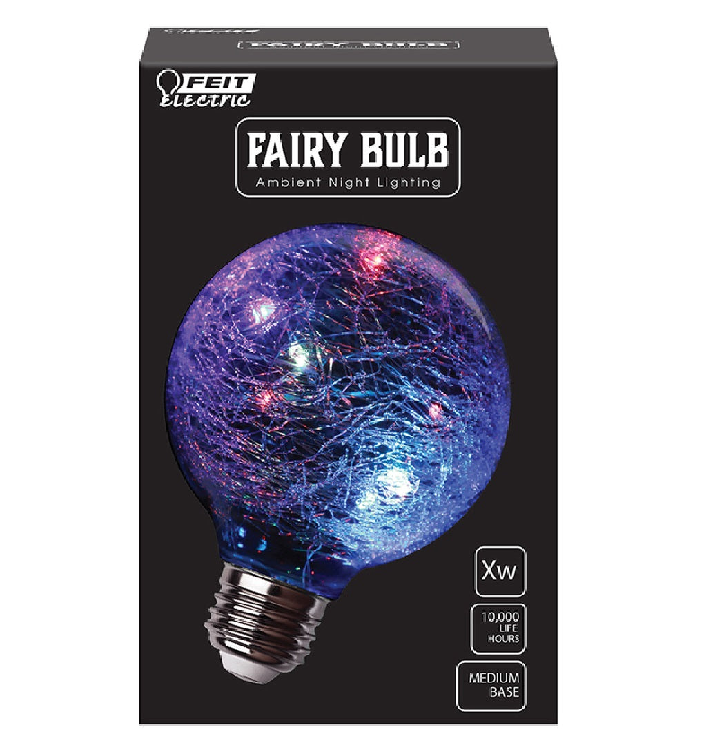 Feit Electric FYG25/RGB/CRLED Non-Dimmable G25 LED Fairy Bulb, 1 W