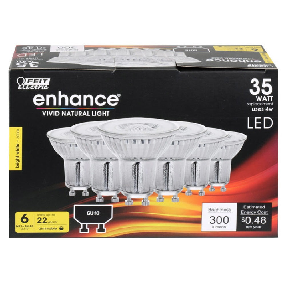 Feit Electric MR16/GU10930CA6 Enhance Decorative LED Bulb, 4 W