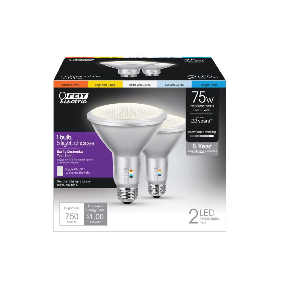 Feit Electric PAR30DM/6WYCA/2 Enhance PAR 30 LED Bulb, White