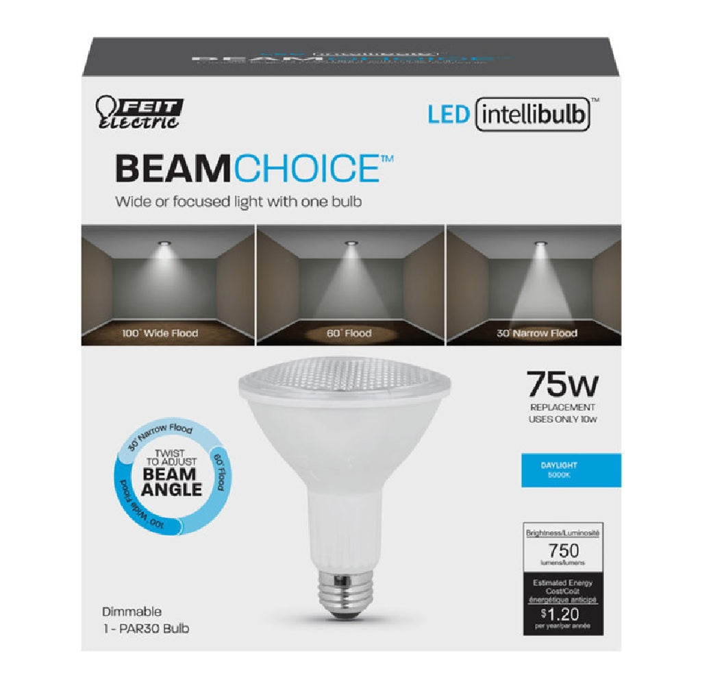 Feit Electric PAR30L/ADJ950CA Intellibulb BeamChoice LED Bulb, 10 W