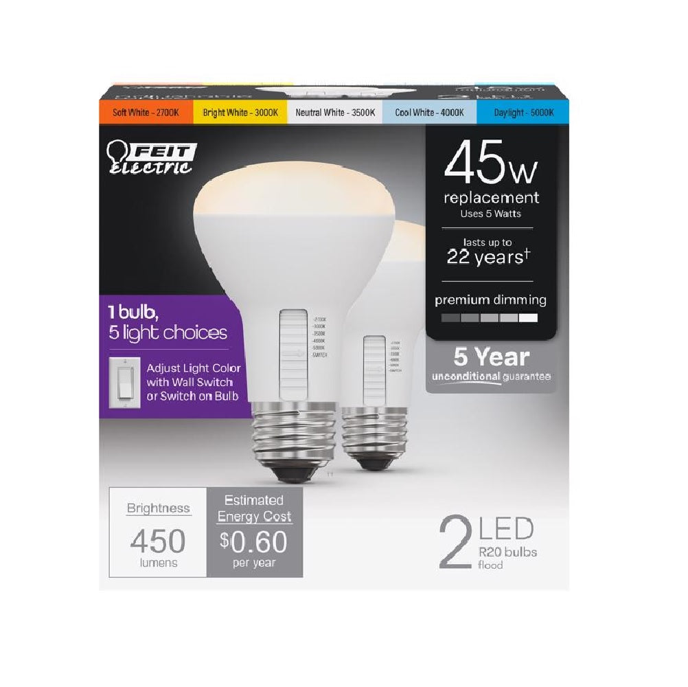 Feit Electric R20DM/6WYCA/2 LED Bulb, White