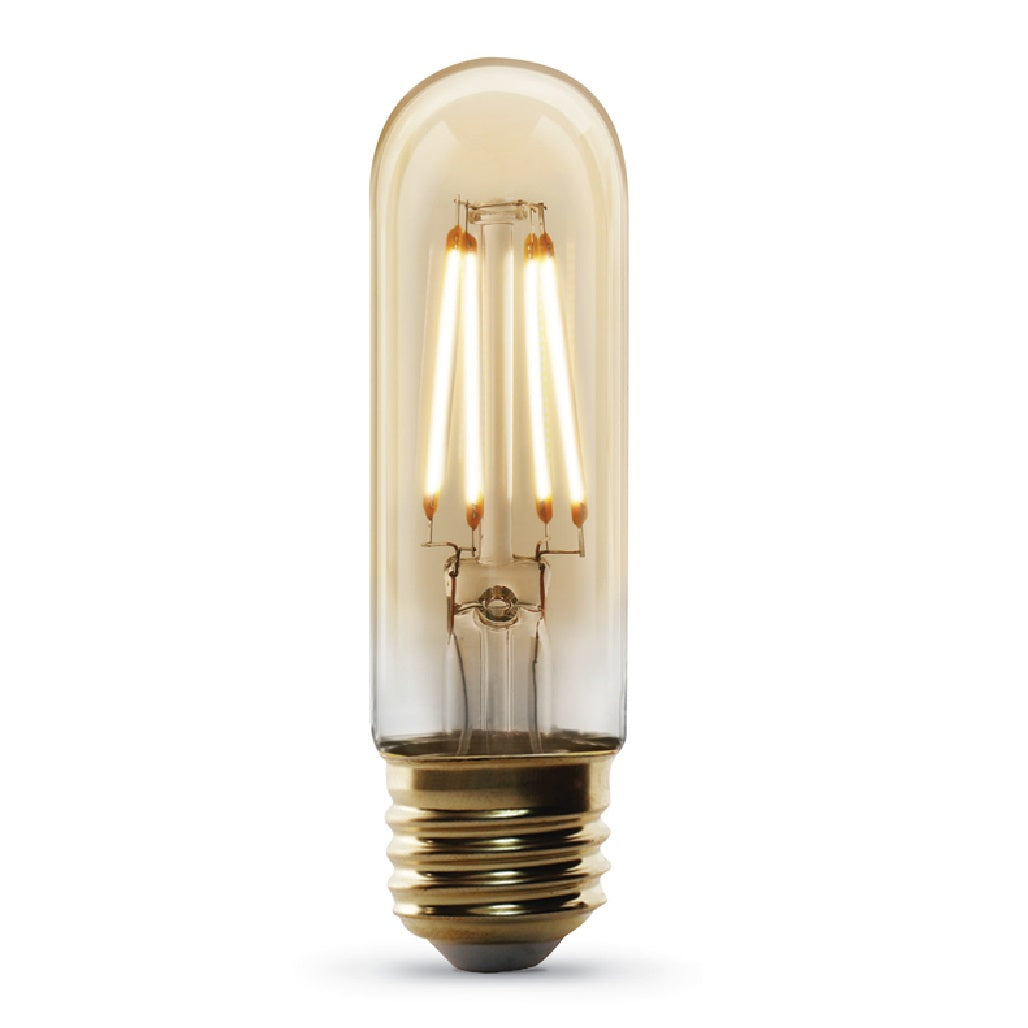 Feit Electric T10/VG/LED Original Vintage Dimmable LED Bulb, Amber, 4 W