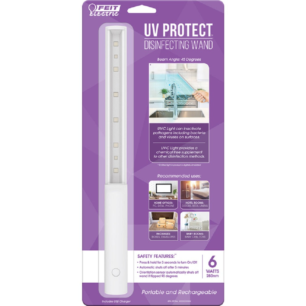Feit Electric UVC/WAND6WLED18 UV Protect Sterilizing Wand, White