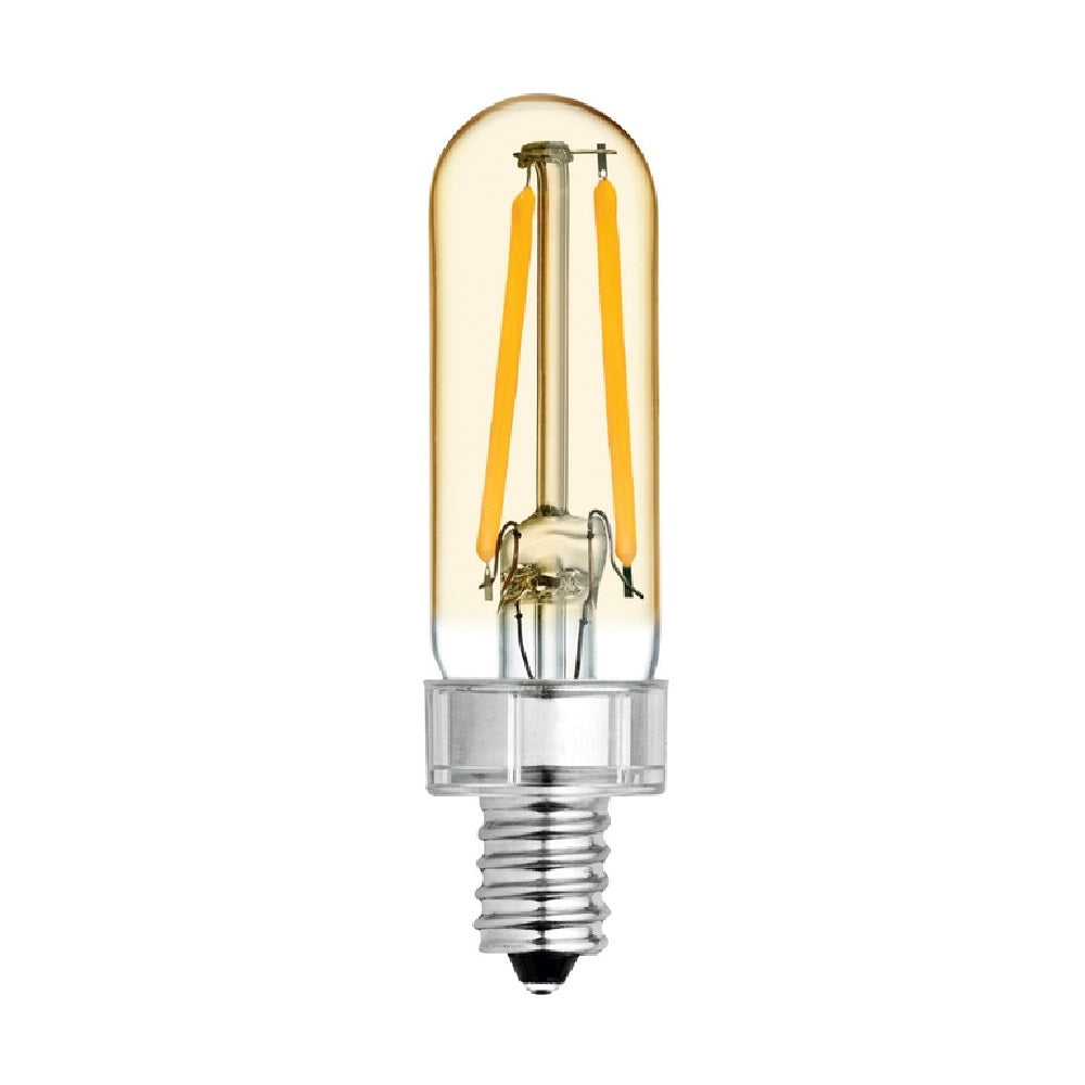 GE 42220 Vintage T6 E12 Filament LED Bulb, Transparent Amber