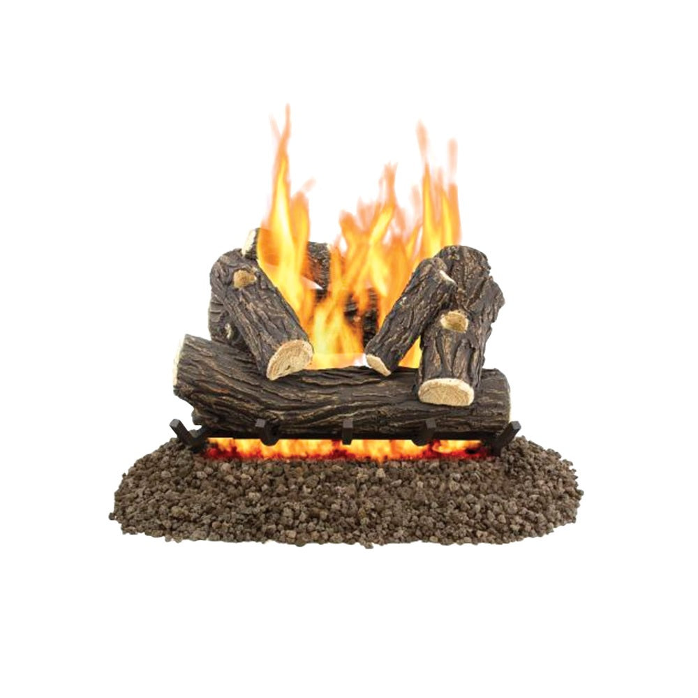 Pleasant Hearth Willow Oak Fireplace Log Set, shop fireplace ...