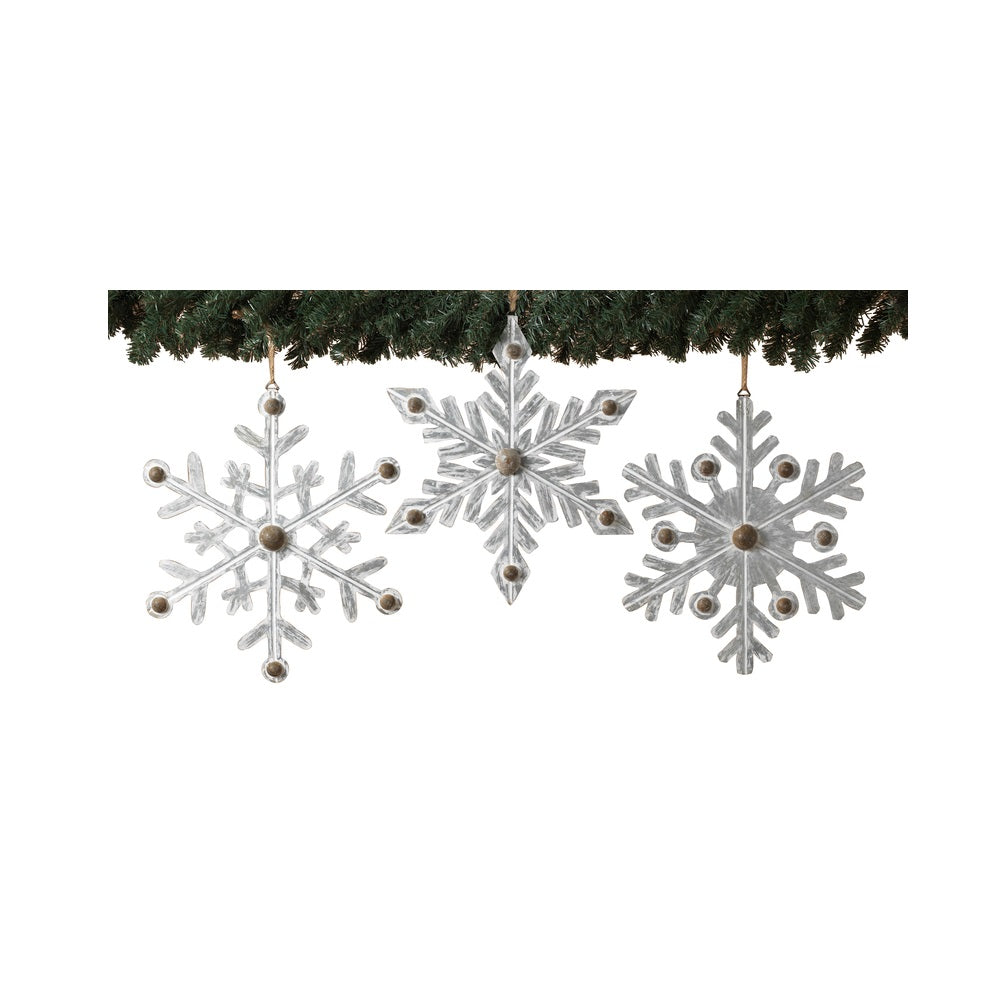 Gerson 2592450 Snowflake Christmas Ornament Decor, 16.5 Inch