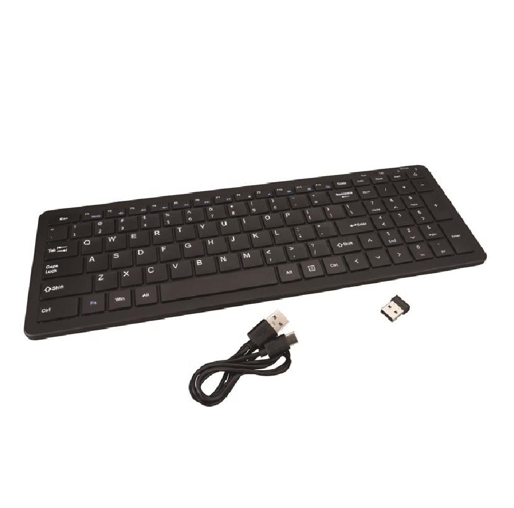 Home Plus HP-FULLKYBD Wireless Keyboard, Black